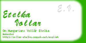 etelka vollar business card