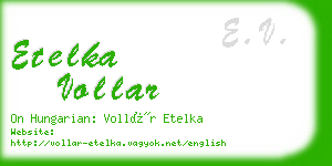 etelka vollar business card